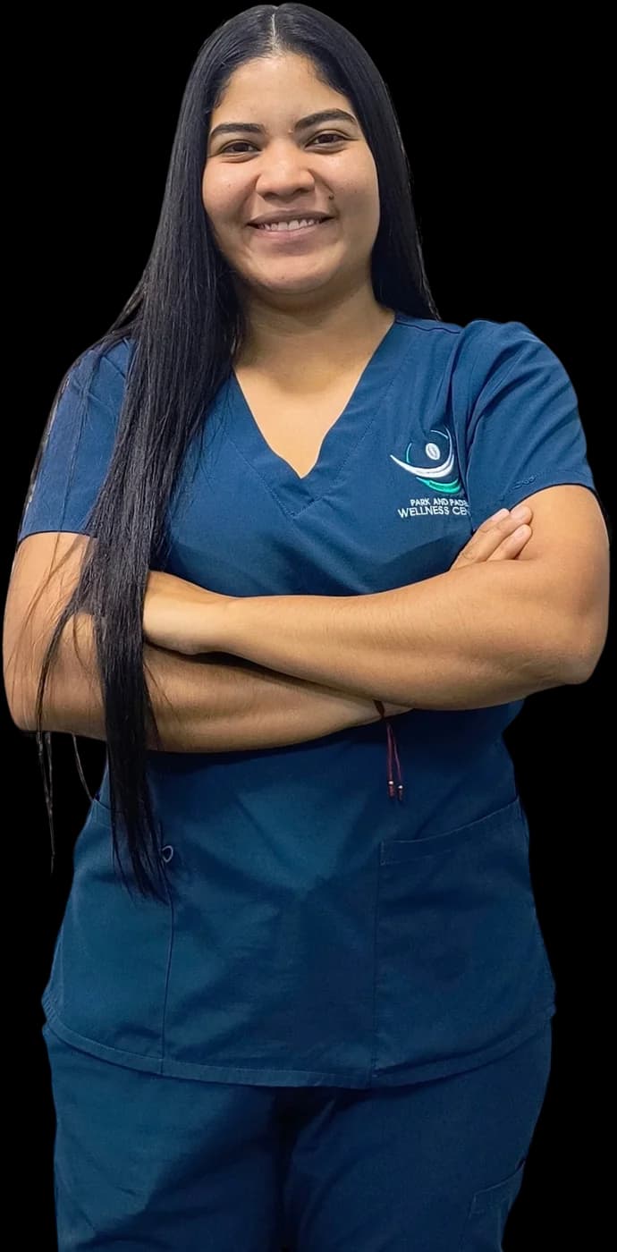 Angelica Delgado, coordinadora administrativa de Park and Padel Wellness Center